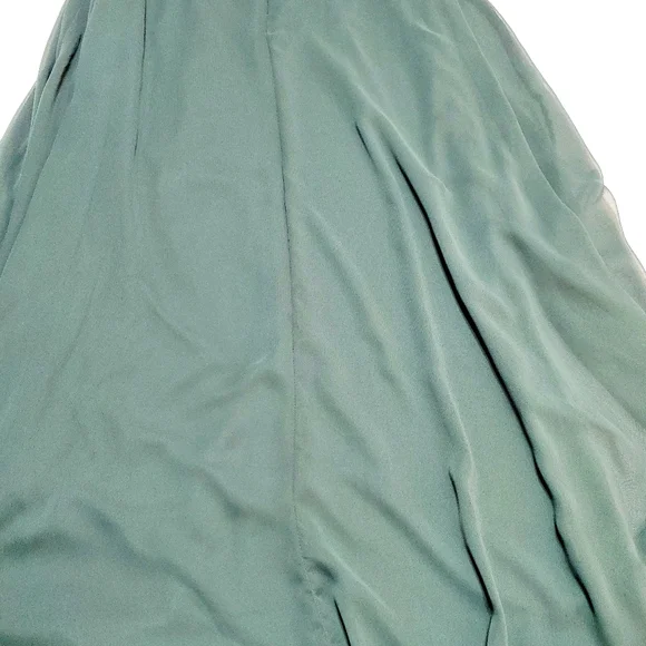 NWT Lovely Adjustable Strap Wrap Bodice Maxi Dress Evergreen Sz 10 - Picture 11 of 15